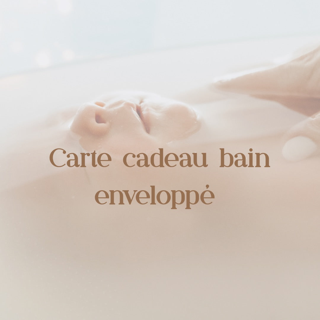 Carte cadeau bain enveloppé