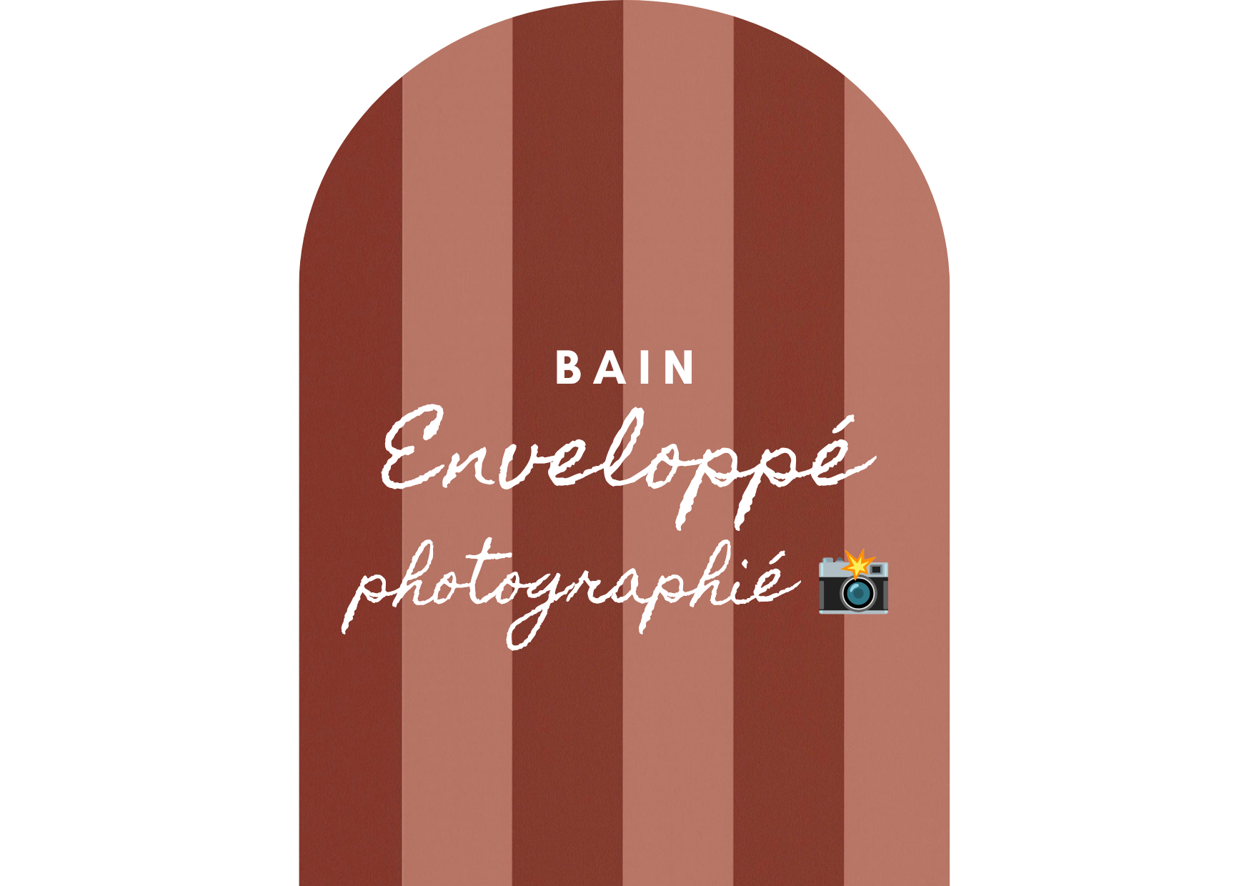 Carte cadeaux bain enveloppé photographié