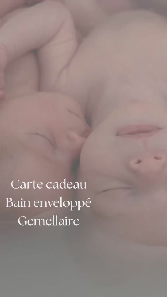 Carte cadeau Bain enveloppé gémellaire
